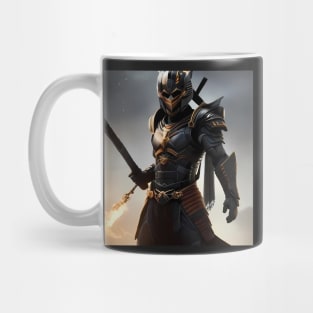 Sword of the Future: A Futuristic African Samurai T-Shirt Mug